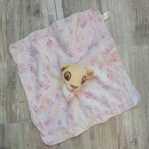 Disney Baby Lion King Nala Lovey Security Blanket Crinkle Ears Satin Back